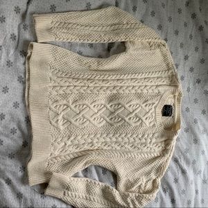 White/cream colored knit sweater